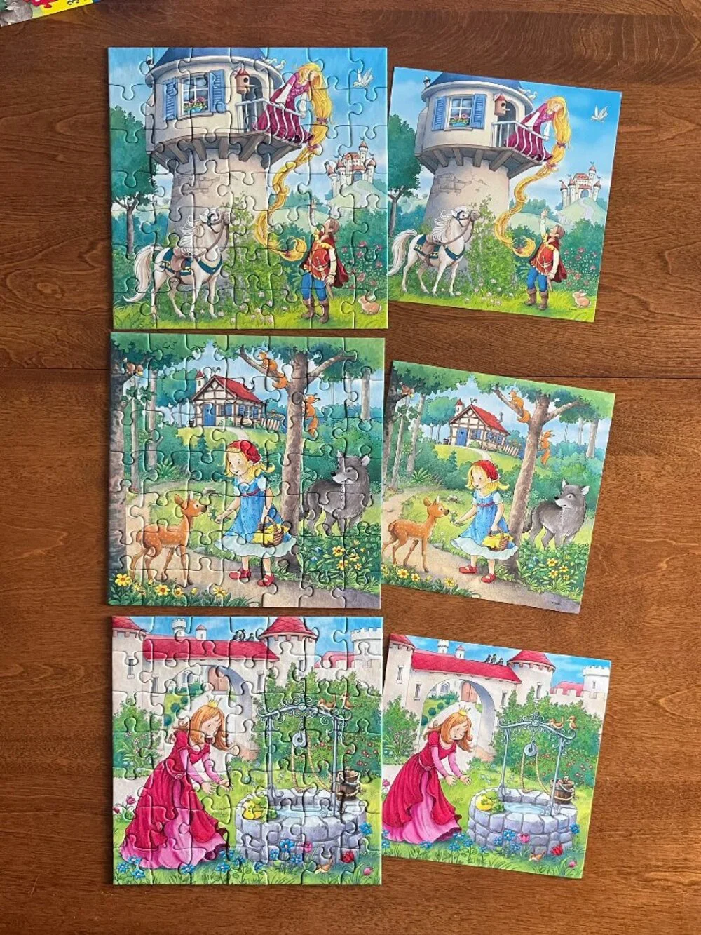 Ravensburger set of 3x49 puzzle trios